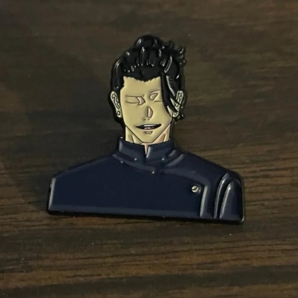 Navy Blue Enamel Pin for Men Anime Manga Jujitsu Kaisen